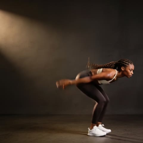 Burpee: down, out, back, up